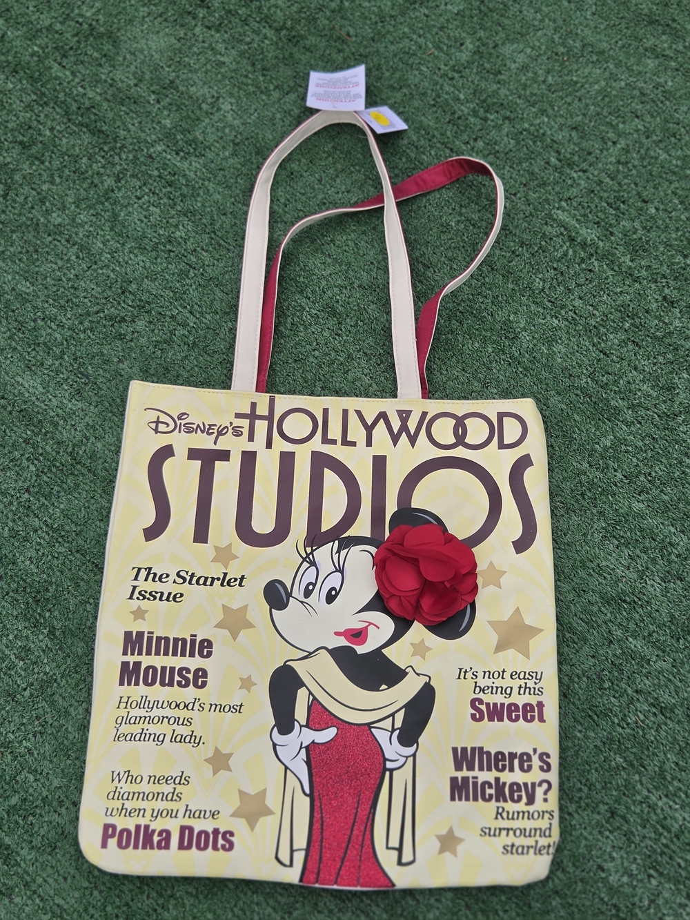 Disney Hollywood Studios Minnie Mouse Tote Bag - Yellow & Red